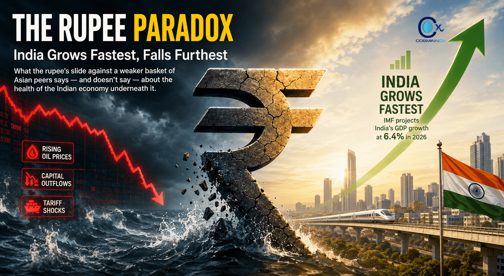 The Rupee Paradox: India Grows Fastest, Falls Furthest