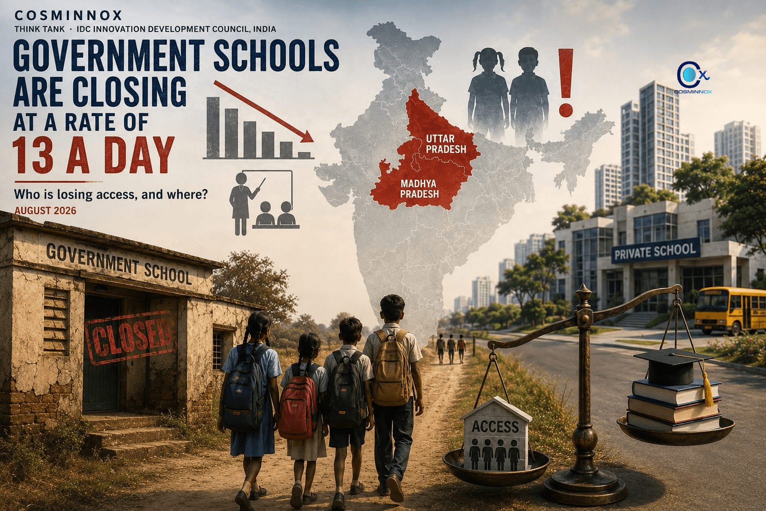 GOVERNMENT SCHOOLS ARE CLOSING AT A RATE OF 13 A DAY
