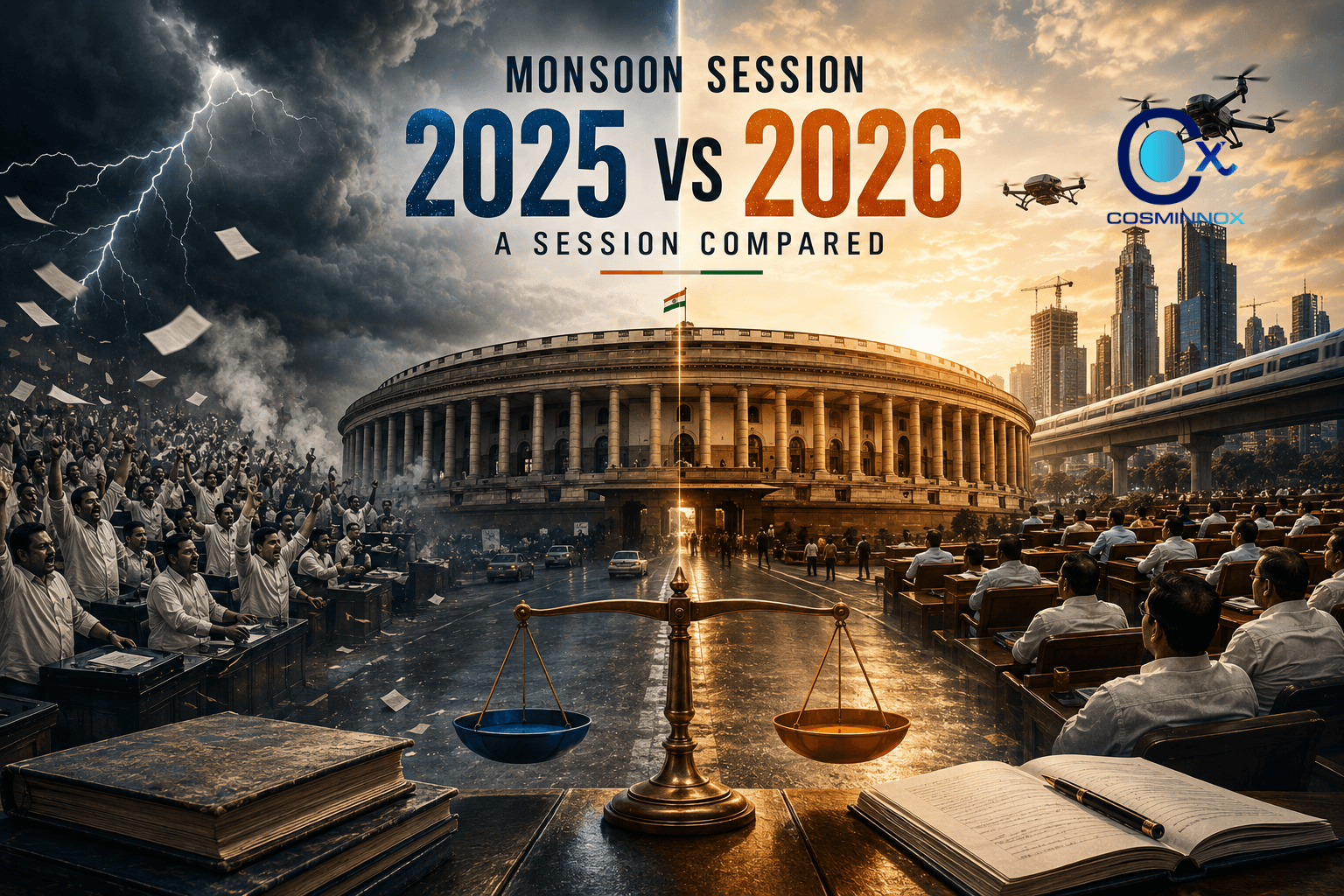 PARLIAMENT'S MONSOON MATH A Session Compared: 2026 vs. 2025