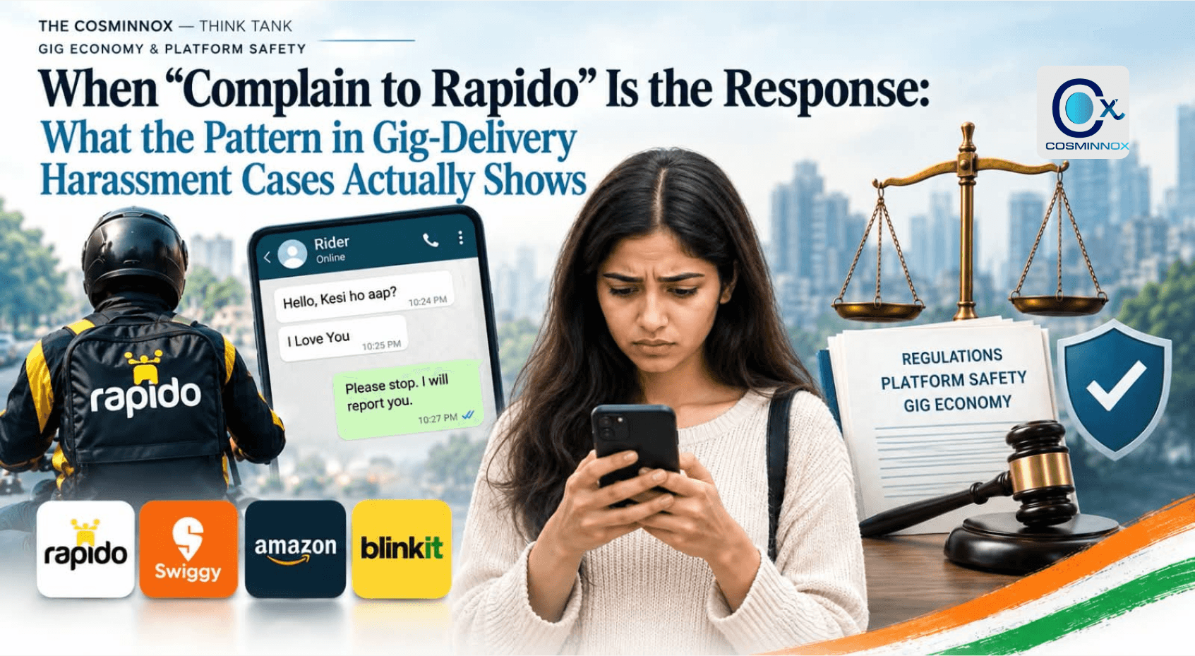 When “Complain to Rapido” Is the Response: What the Pattern in Gig-Delivery Harassment Cases Actually Shows