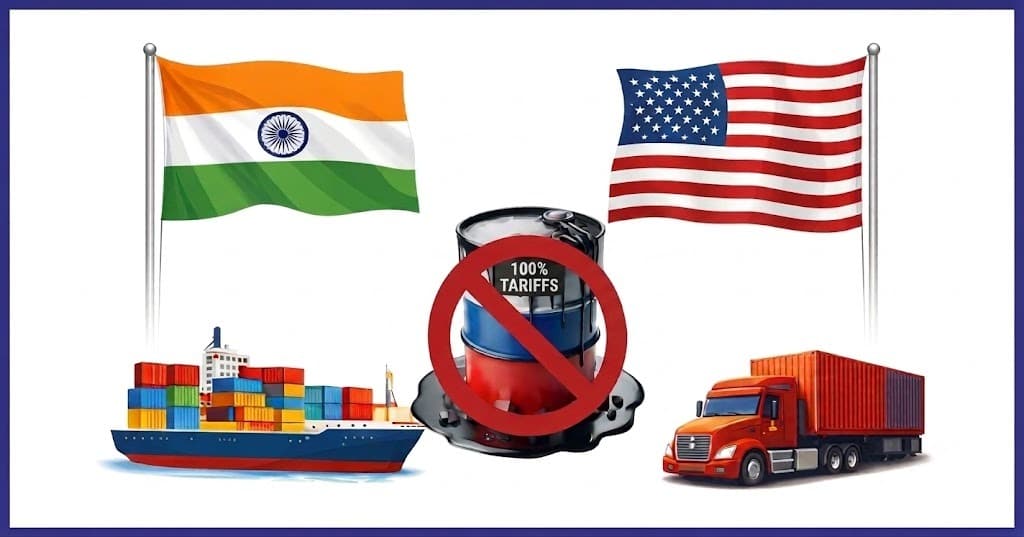 A 100% Tariff Bill, A Political Tribute, and India's Russian Oil Trade: Separating Momentum from Enforcement