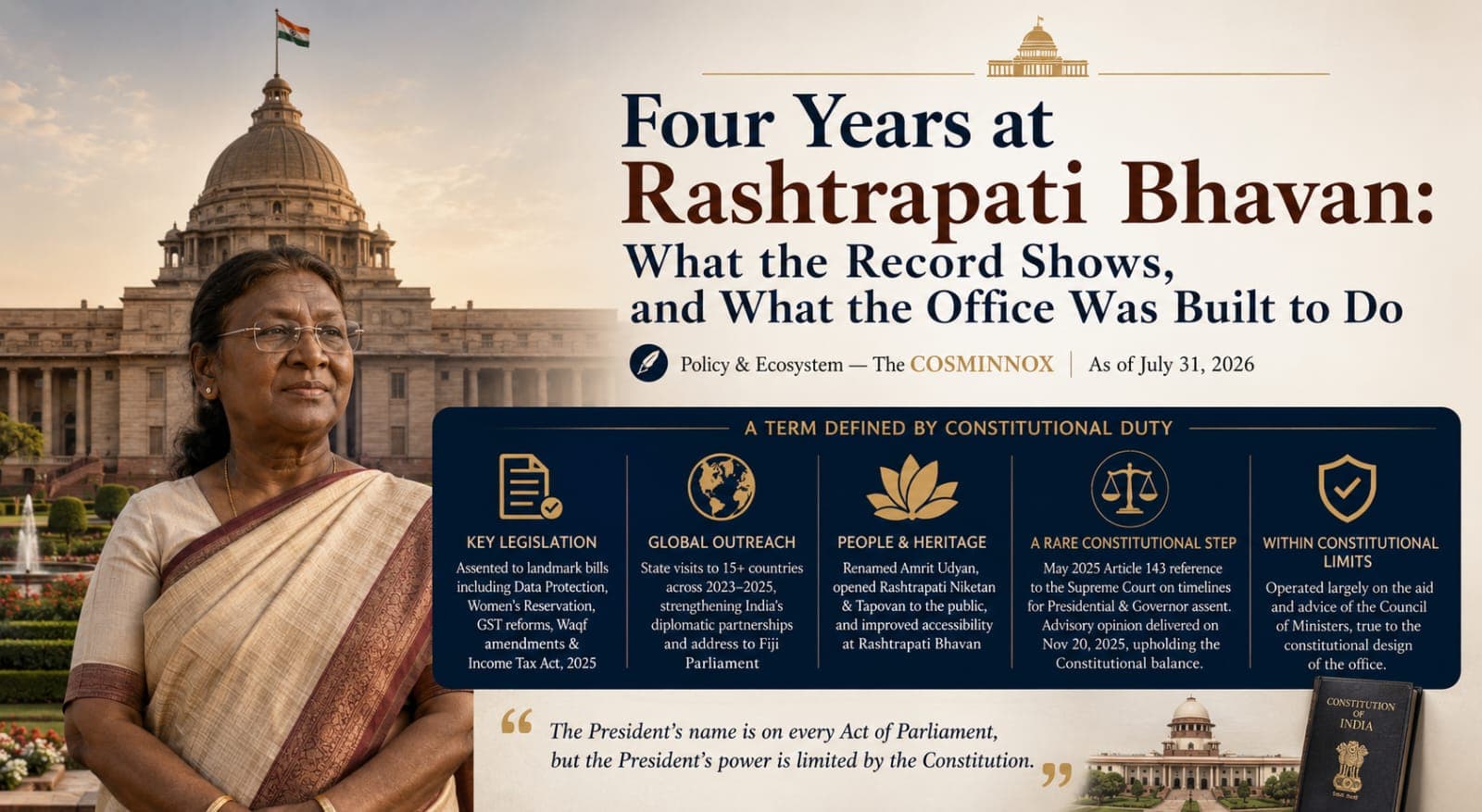 Four Years at Rashtrapati Bhavan: What the Record Shows, and What the Office Was Built to Do