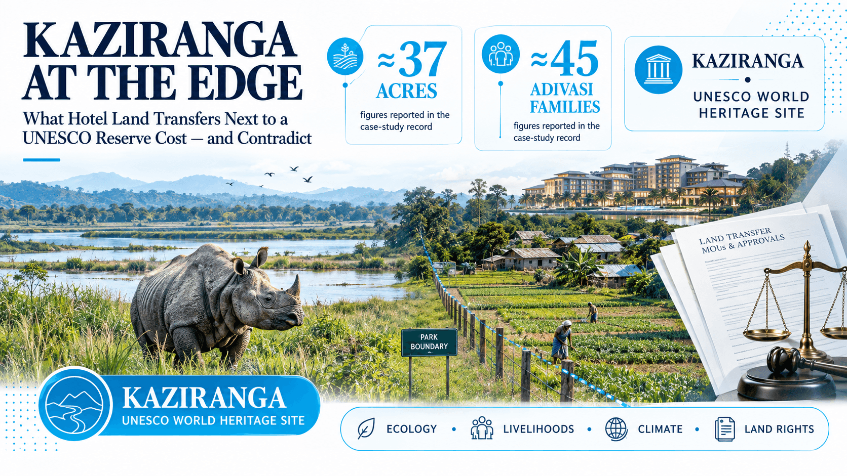 Kaziranga at the Edge: What Hotel Land Transfers Next to a UNESCO Reserve Cost — and Contradict