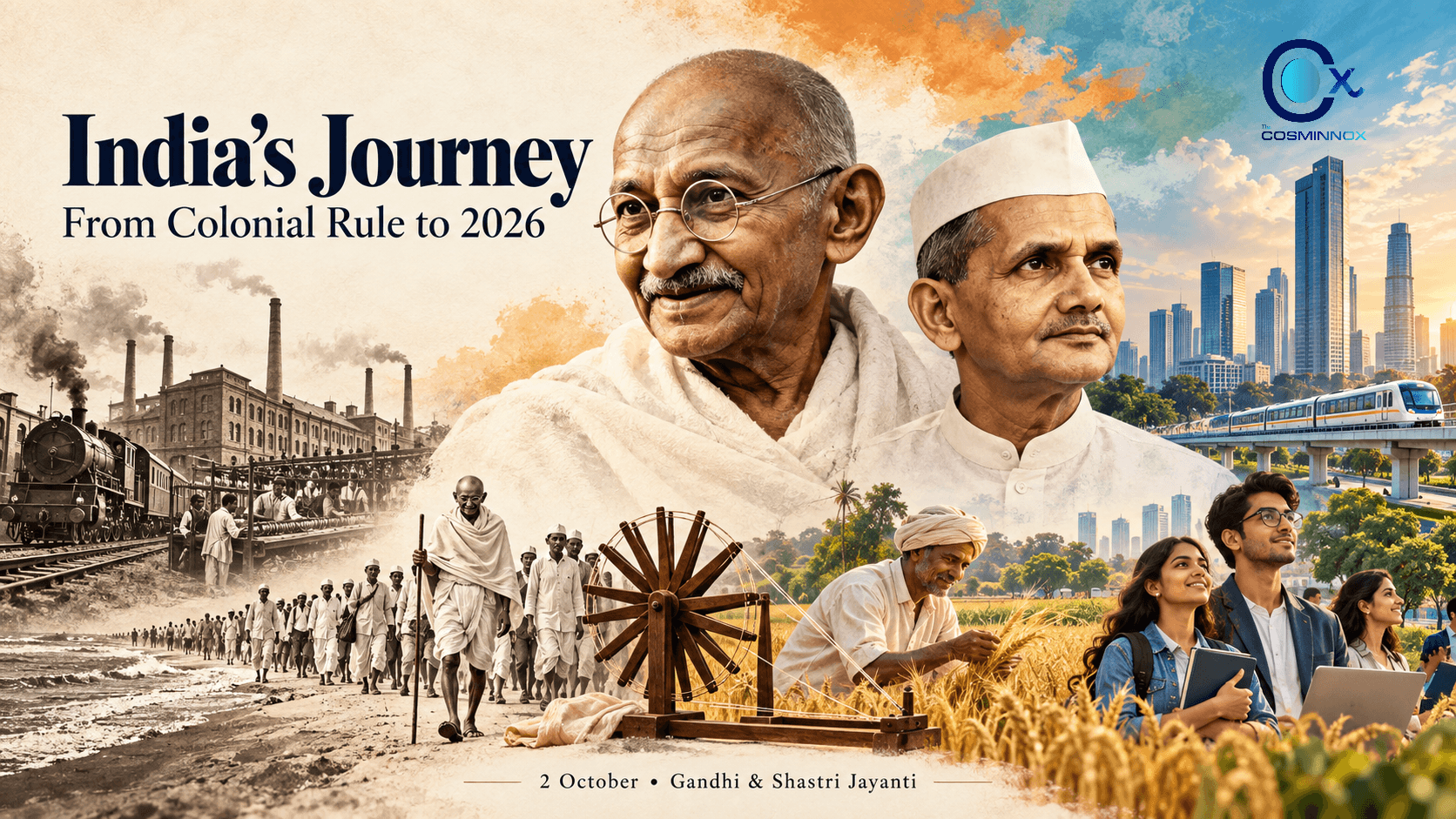 Gandhi Jayanti 2026: How India Changed from the Raj to Shastri to Today